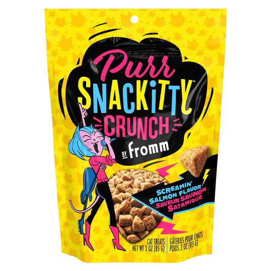PurrSnackitty Crunch Screamin' Salmon saumon - gâteries pour chat 85 g