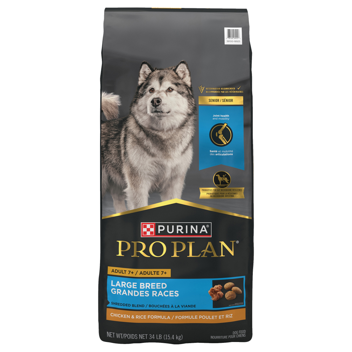 Complete Essentials sénior 7 ans et plus grande race bouchées à la viande poulet 15,4 kg - nourriture sèche pour chien