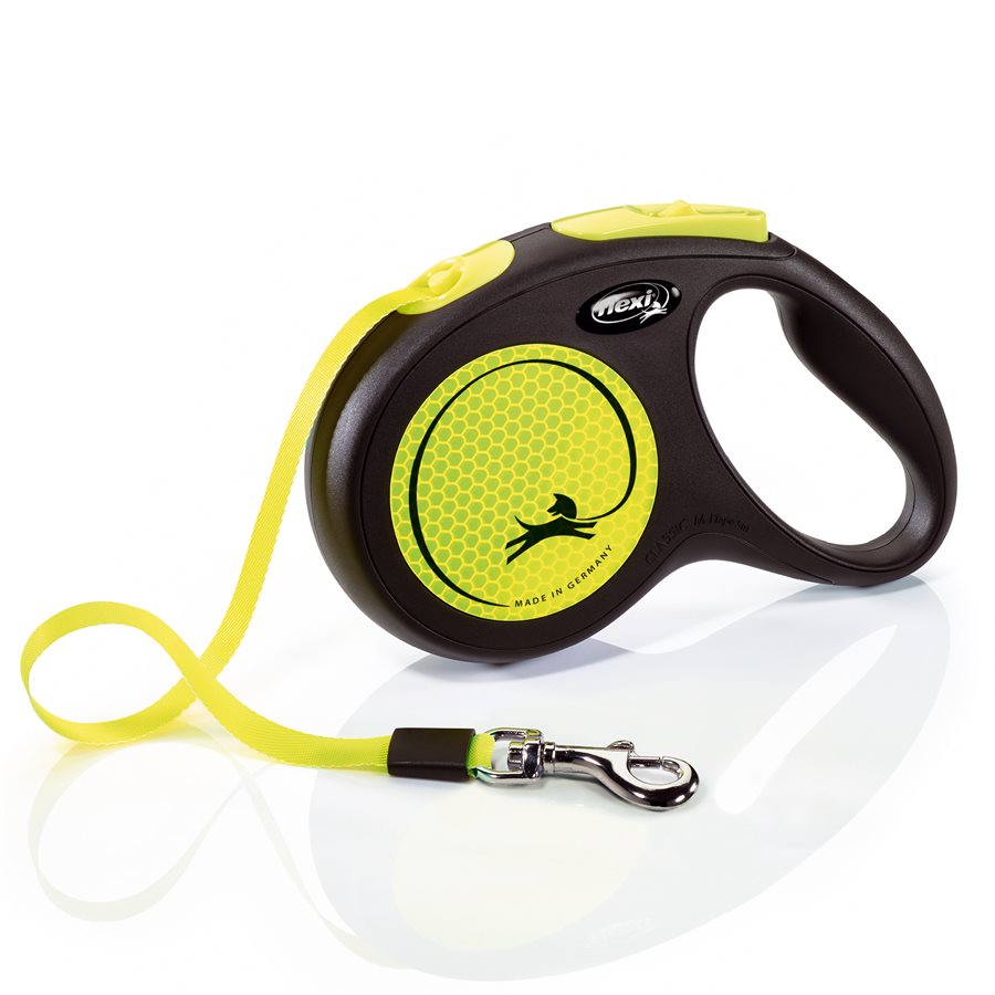 Laisse rétractable Neon ruban - laisse pour chien