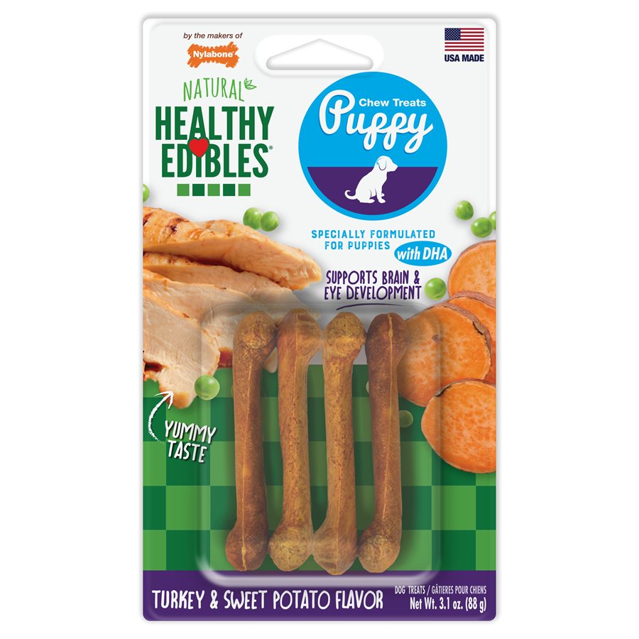 Healthy Edibles pour chiot dinde et patates douces - gâterie pour chien
