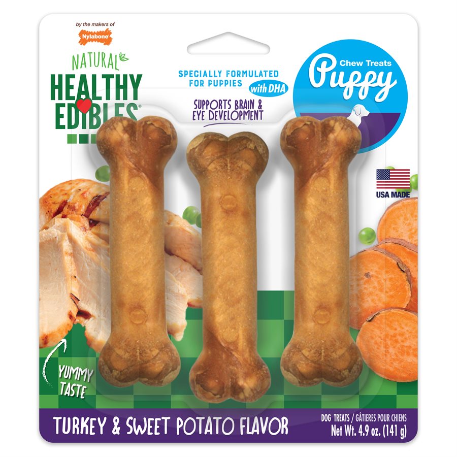 Healthy Edibles pour chiot dinde et patates douces - gâterie pour chien