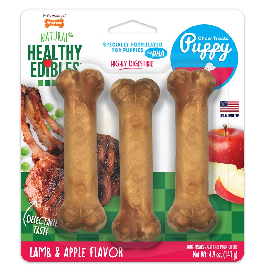Healthy Edibles pour chiot agneau et pommes - gâterie pour chien