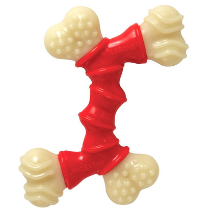 Os durable double plié saveur de bacon - os à mâcher pour chien
