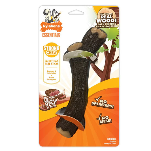 Os Power Chew en vrai bois saveur de bœuf fumé moyen - os à mâcher pour chien