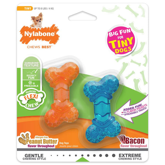 Os modérés mini paquet de 2 - os à mâcher pour chien