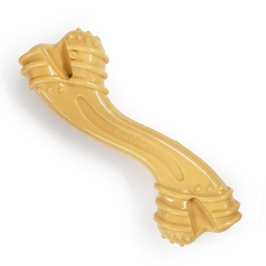 Os durable moderne courbé saveur de beurre d'arachide géant - os à mâcher pour chien