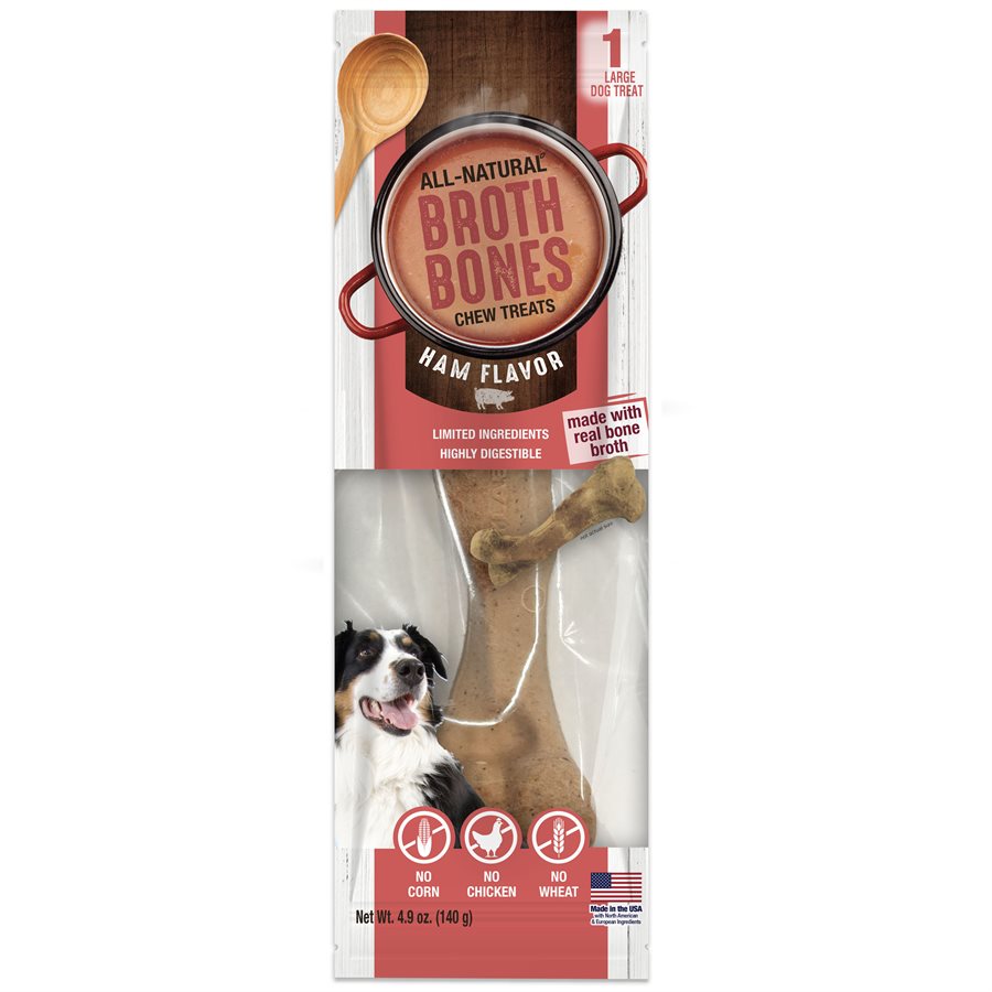 Healthy Edibles bouillon d'os jambon - gâterie pour chien