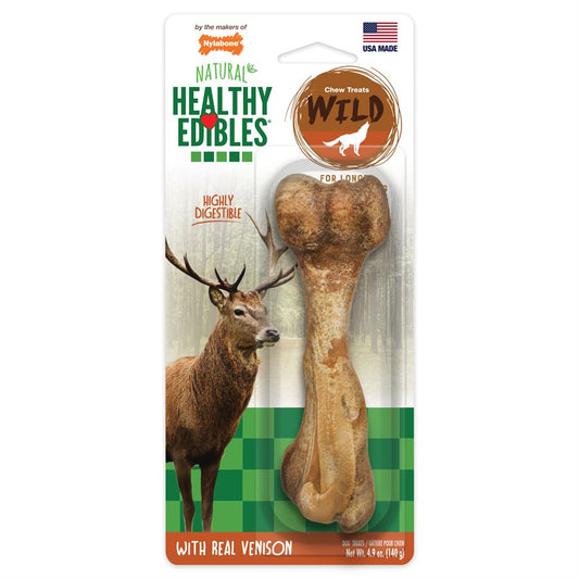 Healthy Edibles Wild venaison grand - gâterie pour chien