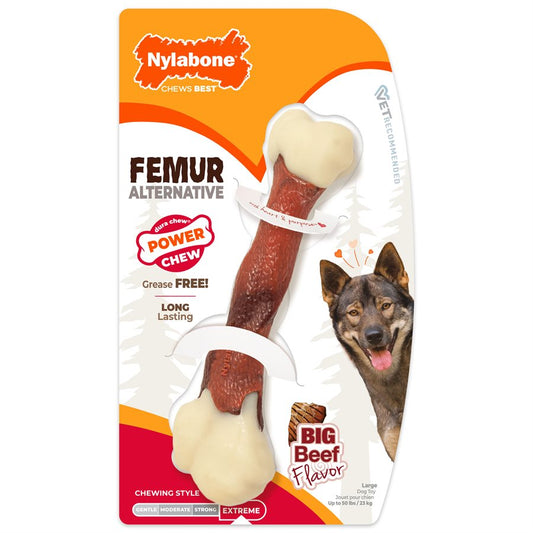 Fémur durable substitut animal saveur de bœuf grand - os à mâcher pour chien
