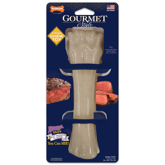 Fémur durable Gourmet Style saveur de filet mignon grand et géant - os à mâcher pour chien