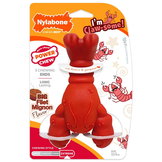 Homard Power Chew saveur de filet mignon - os à mâcher pour chien