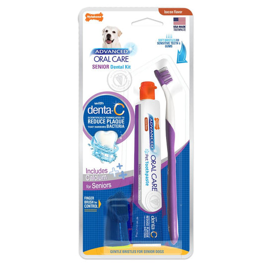 Trousse de soins buccodentaires avancés pour chiens âgés de petite race - soin dentaire pour chien