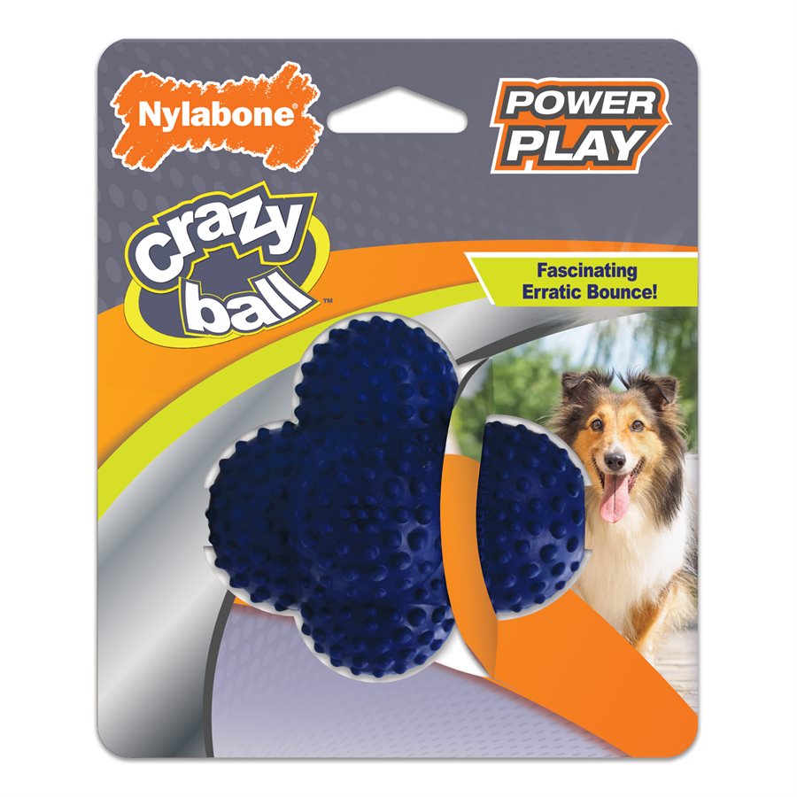 Balle rebondissante Crazy Ball Power Play grande - jouet pour chien