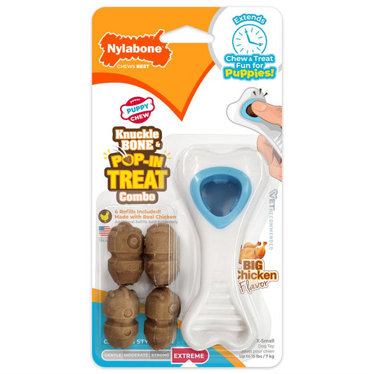 Osselet durable et jouet à gâteries pour chiot très petit - jouet pour chiot