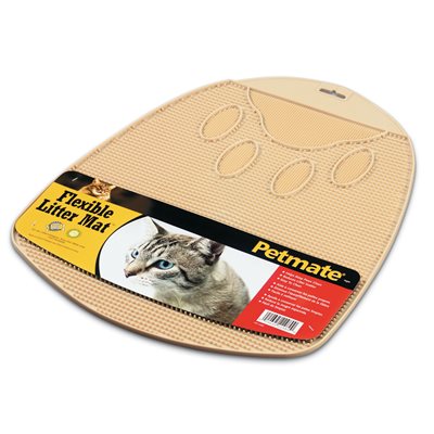 Tapis à litière flexible en caoutchouc - accessoire à litière