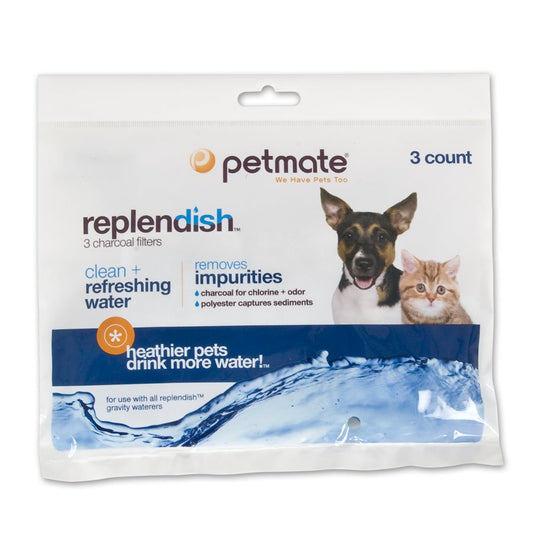 Filtres au charbon de remplacement pour abreuvoirs Replendish paquet de 3 - abreuvoir pour chien et chat