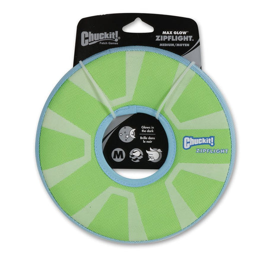 Disque volant Max Glow ZipFlight moyen - jouet pour chien