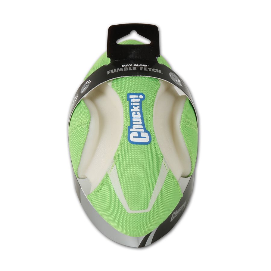 Ballon de football Fumble Fetch Max Glow - jouet pour chien