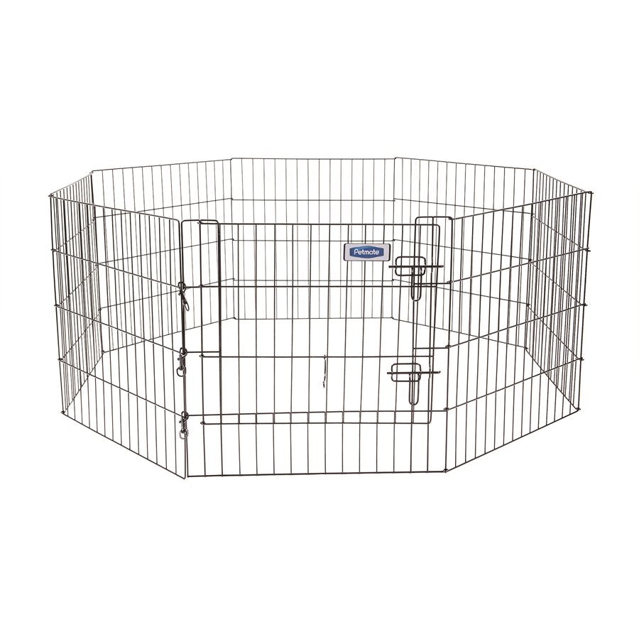 Enclos d'exercice avec porte 8 sections - enclos pour chien