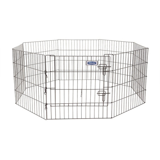 Enclos d'exercice avec porte 8 sections - enclos pour chien