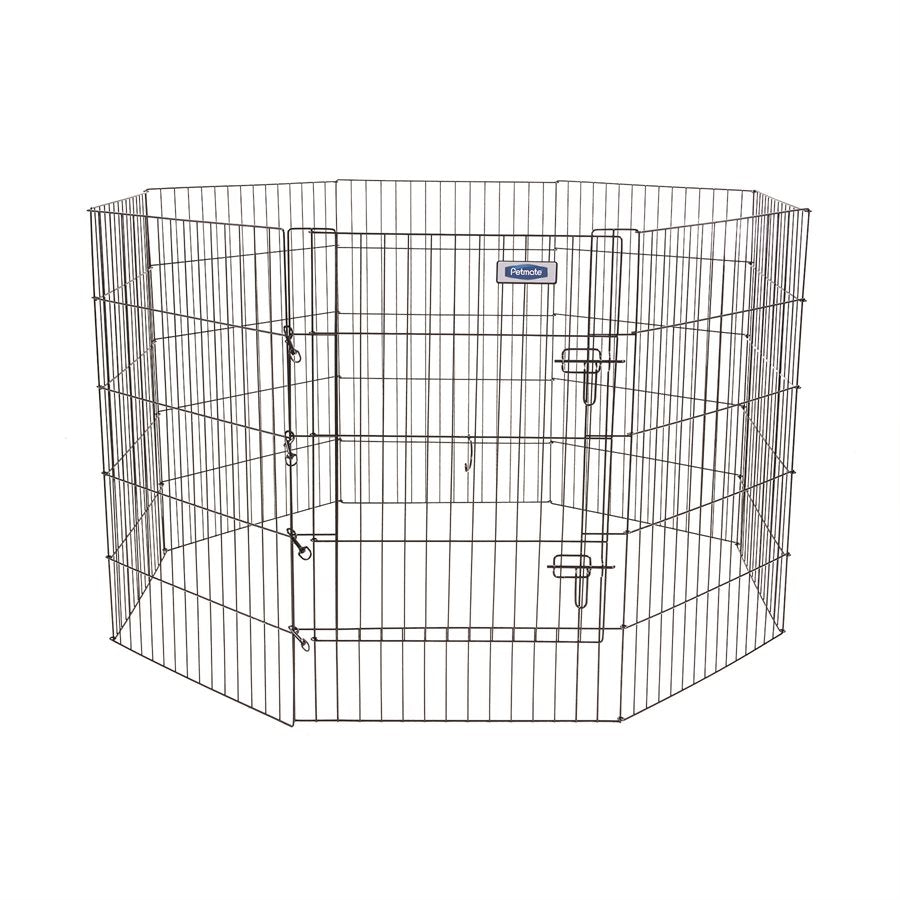 Enclos d'exercice avec porte 8 sections - enclos pour chien