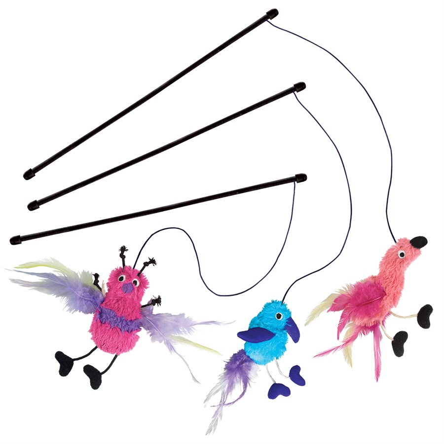 Agace-chat à plumes Active - jouet pour chat