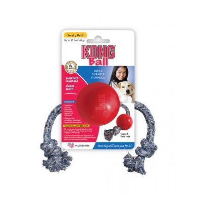 Balle avec corde petite - jouet pour chien