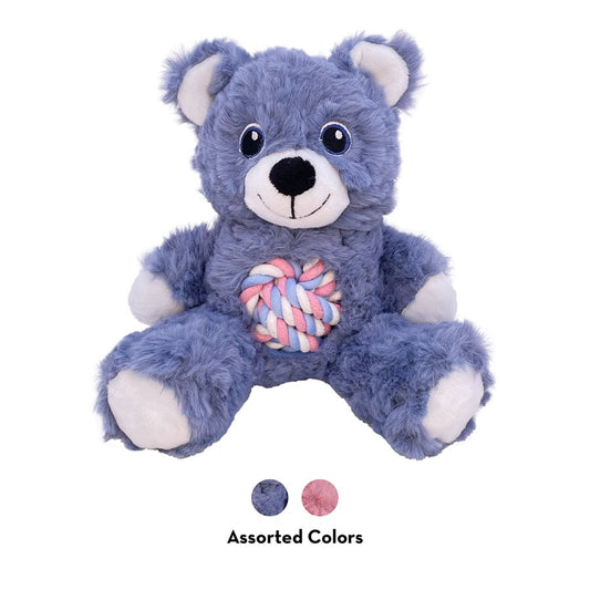Knots Teddy ourson assorti petit - jouet pour chien