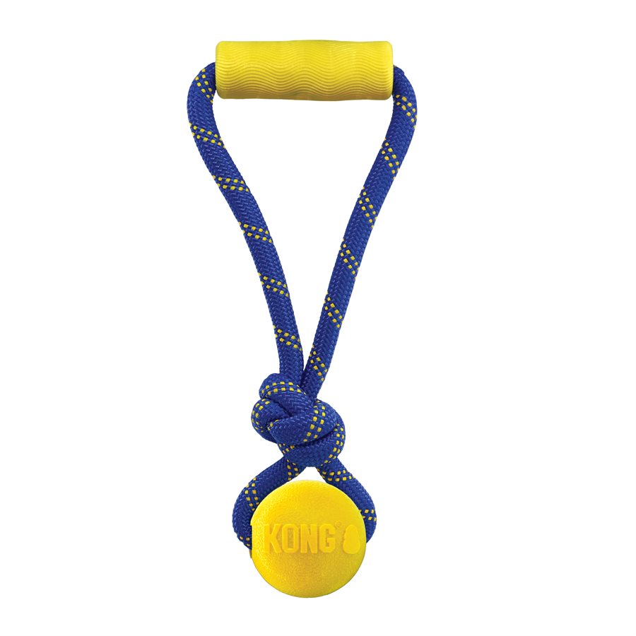 Balle Jaxx Brights avec poignée assortie moyenne - jouet pour chien