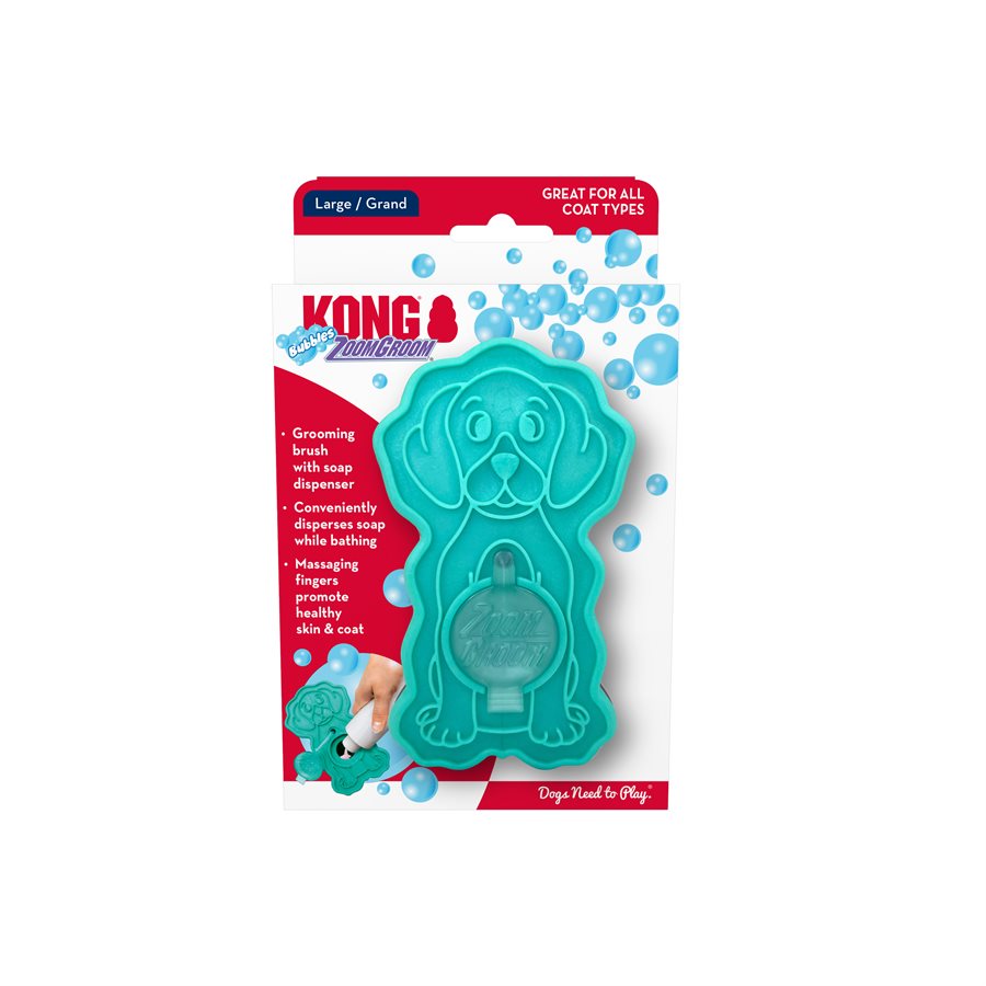 Brosse de bain ZoomGroom Bubbles grande - toilettage pour chien