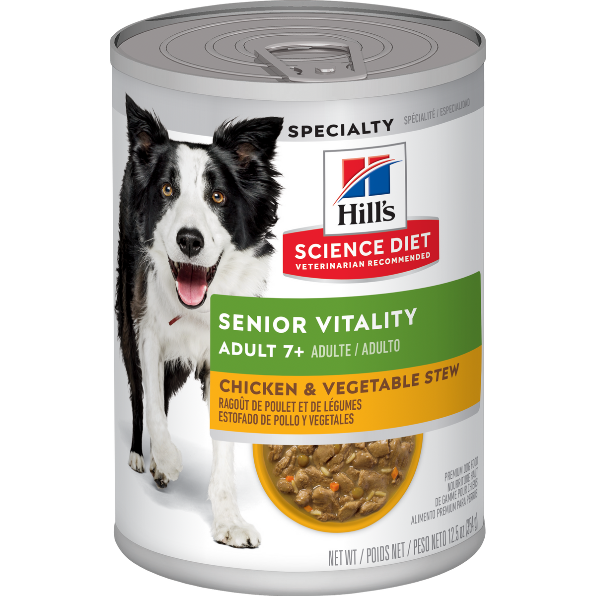 Vitalité sénior 7+ poulet - nourriture humide pour chien 354 g