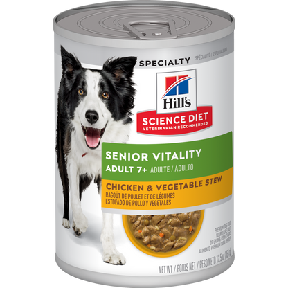 Vitalité sénior 7+ poulet - nourriture humide pour chien 354 g