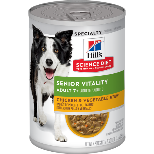 Vitalité sénior 7+ poulet - nourriture humide pour chien 354 g