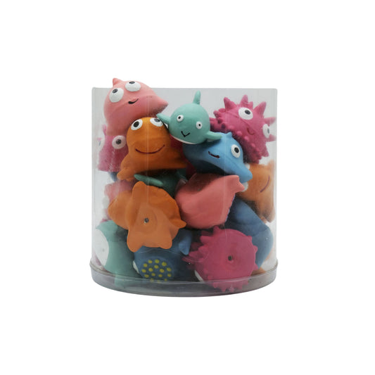 Jouet en latex pour chien mini créature océanique multicolore