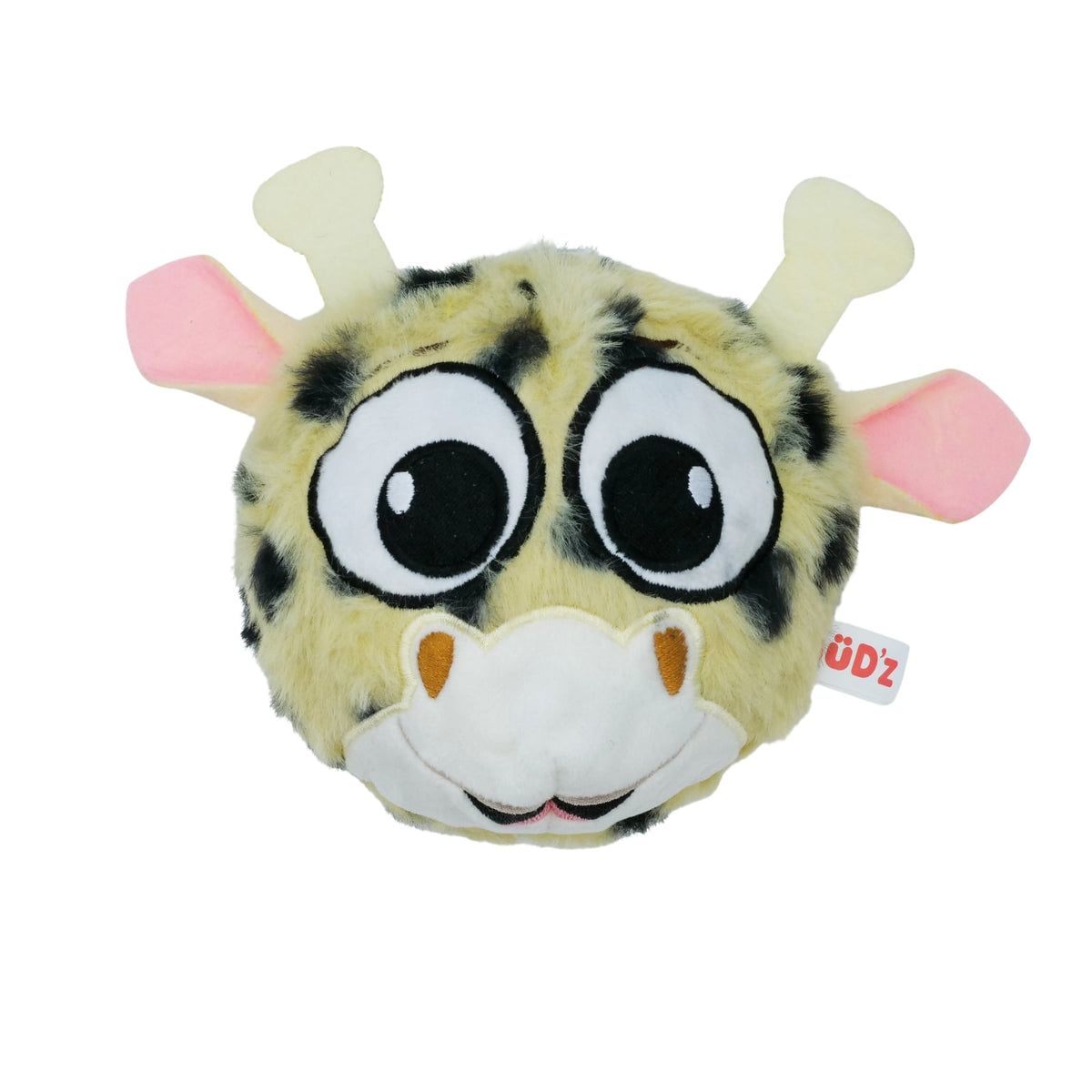 Balle à pointes enveloppée de peluche pour chien
