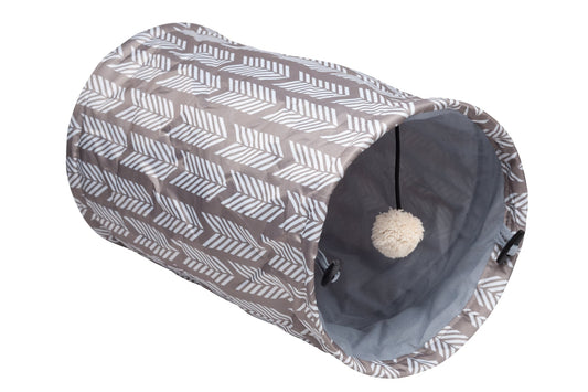 Mini tunnel pour chat gris 24 x 39 cm