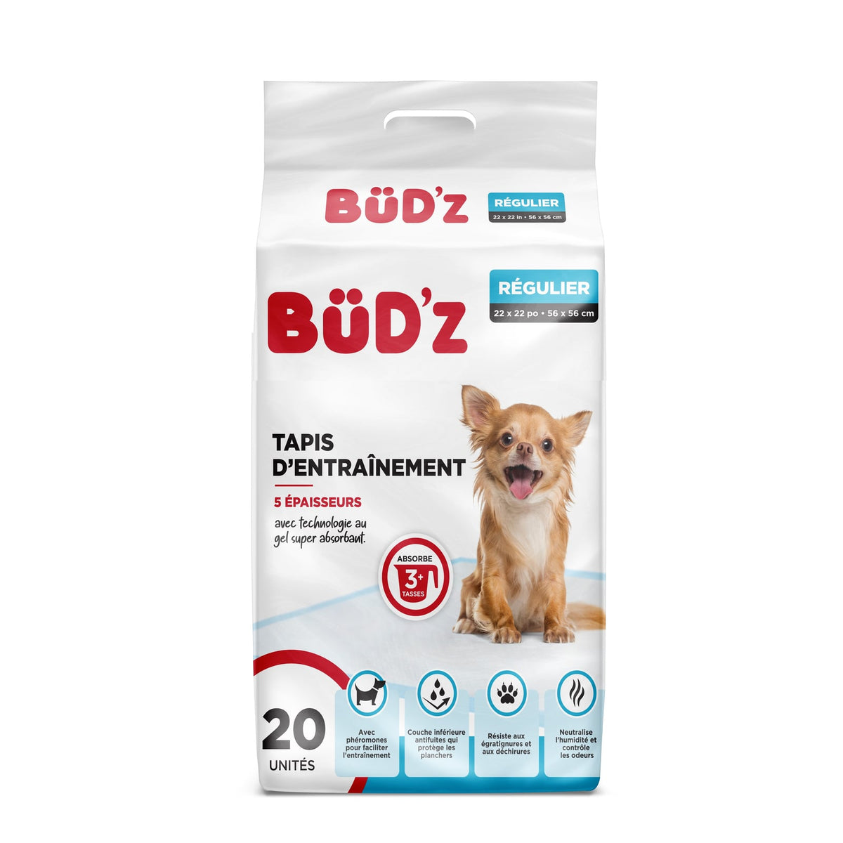 Tapis d'entraînement absorbant pour chien - Bud'z