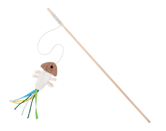 Canne à pêche pour chat