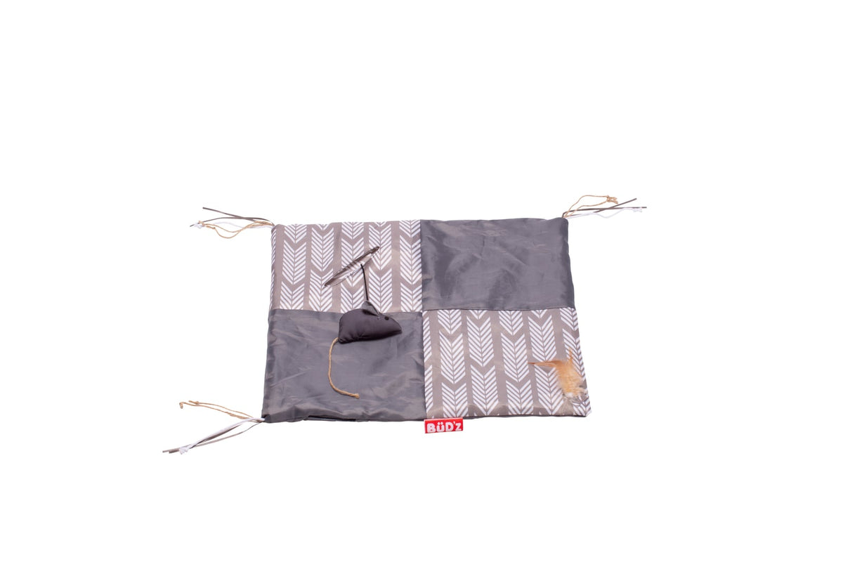 Tapis de jeu pour chat gris 37 x 44,5 cm