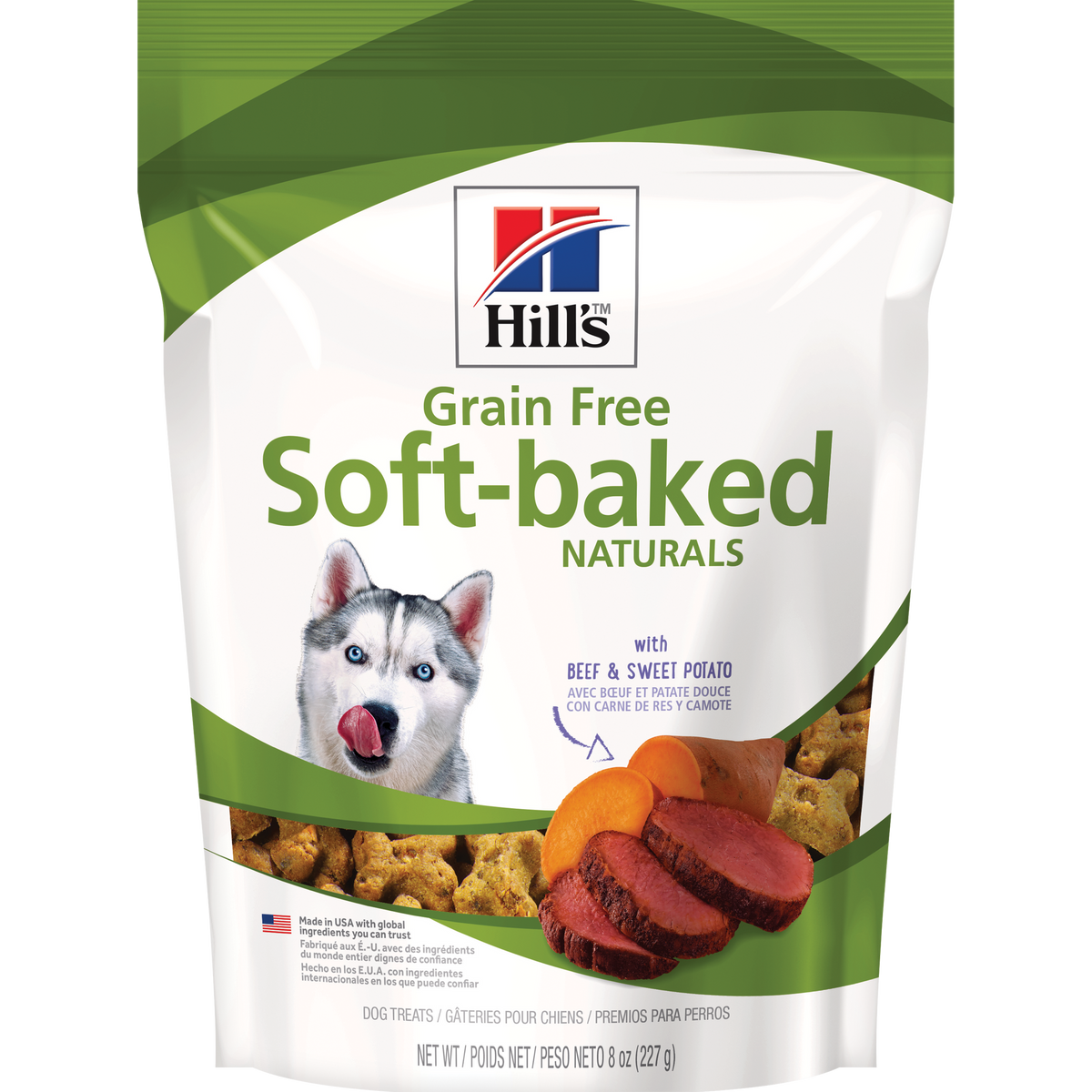 Gâteries pour chiens Soft-Baked Naturals sans grains avec bœuf et patates douces 227 g