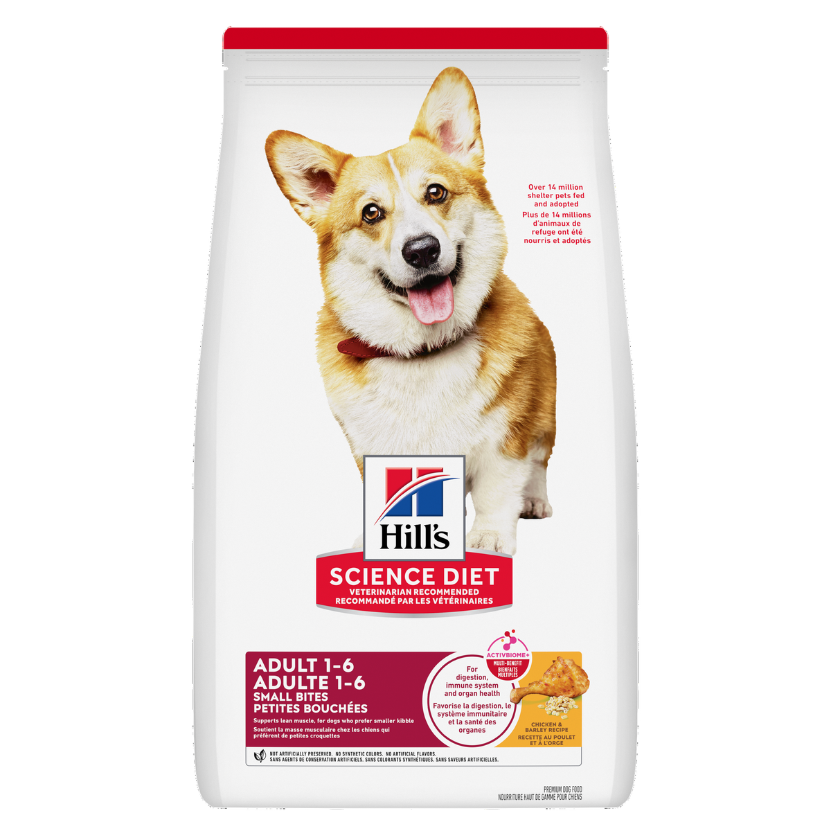 Adulte petites bouchées poulet et orge - nourriture sèche pour chien