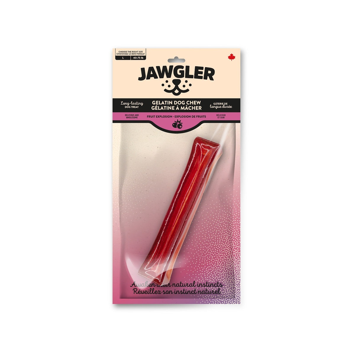 Bâton de gélatine à mâcher