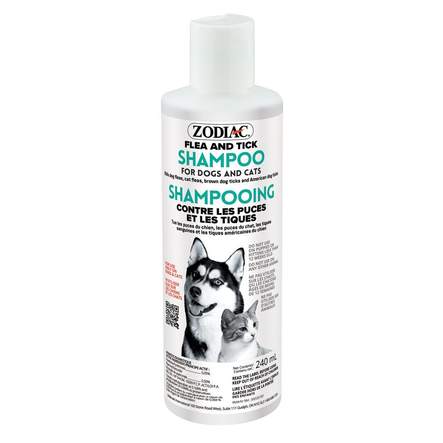 Shampoing anti-puces et tiques 240 ml - anti-puces pour chien