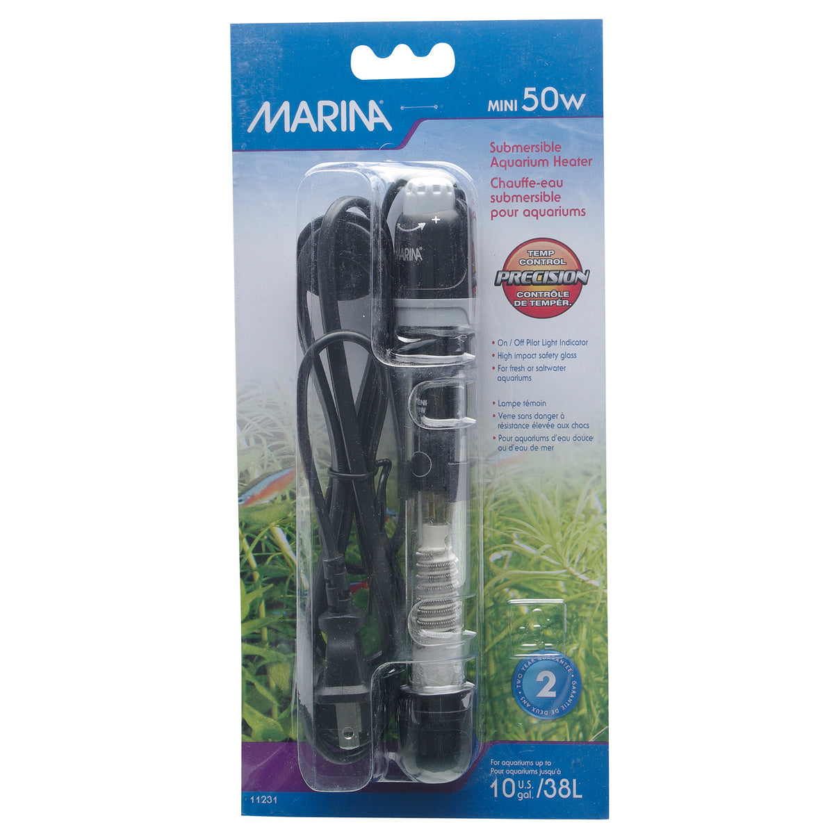Chauffe-eau submersible mini, 15 cm