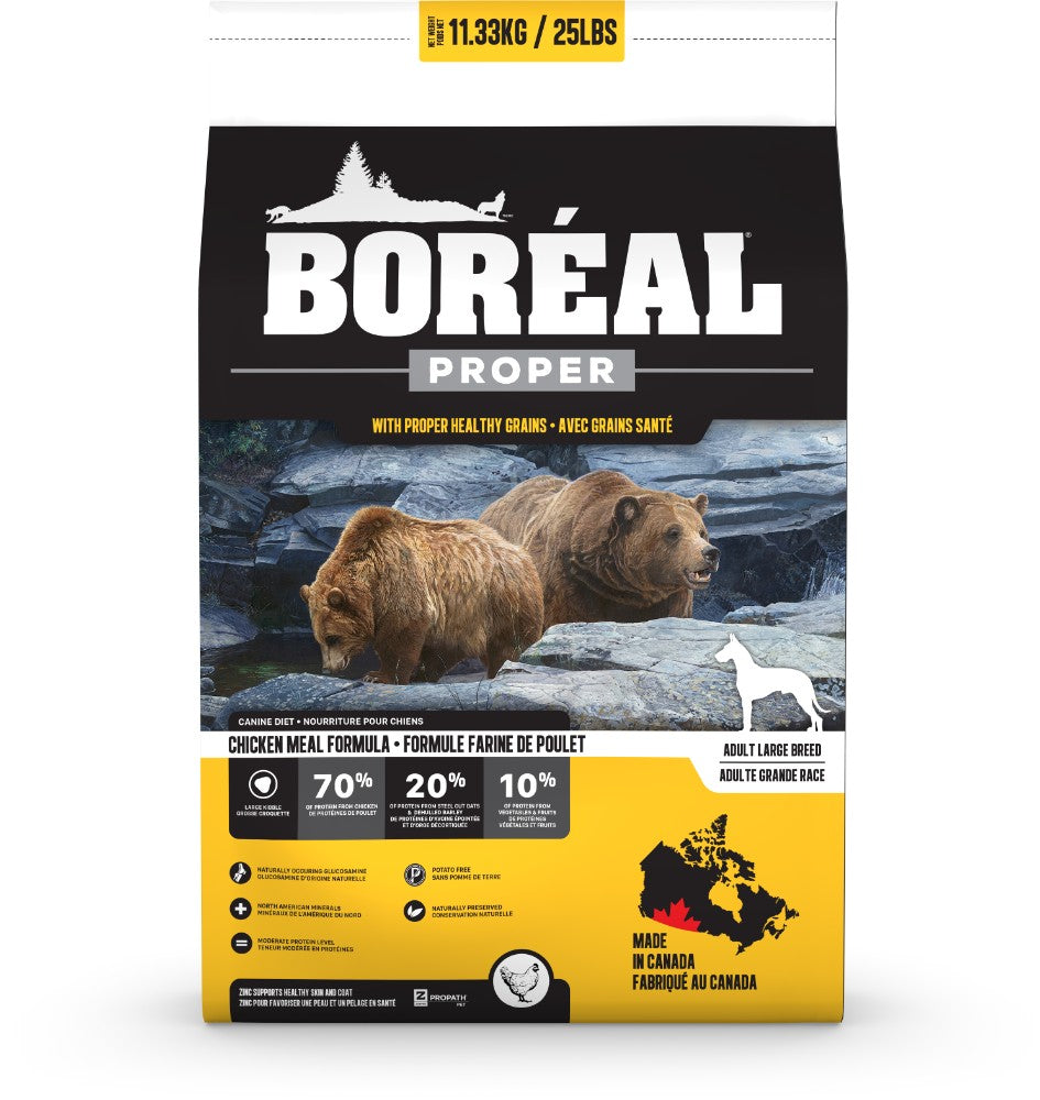 Nourriture Proper grains santé au poulet pour chien grande race 11,33 kg