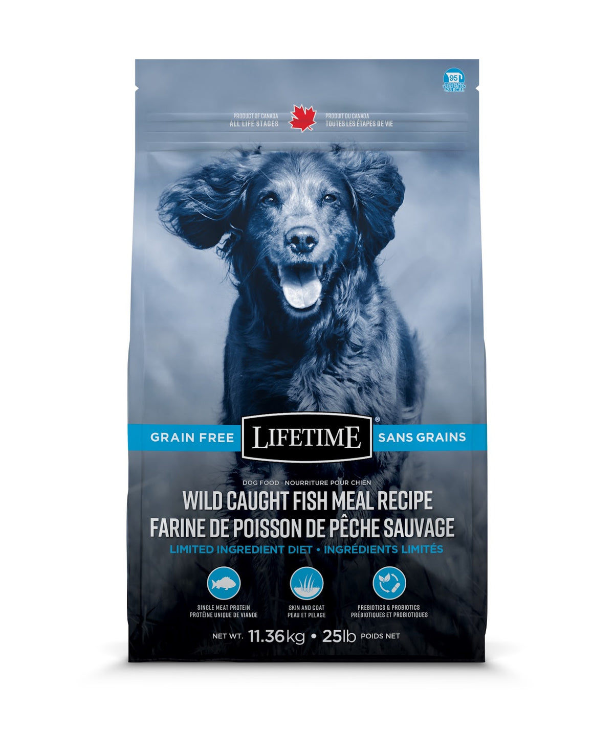Nourriture sèche pour chien Lifetime sans grains