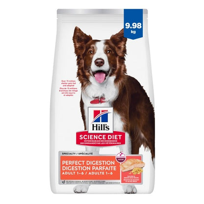 Digestion parfaite saumon, avoine et riz brun - nourriture sèche pour chien 9,98 kg