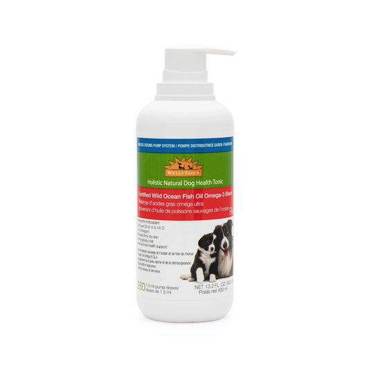 Huile de poisson sauvage oméga-3 pour chien 400 ml