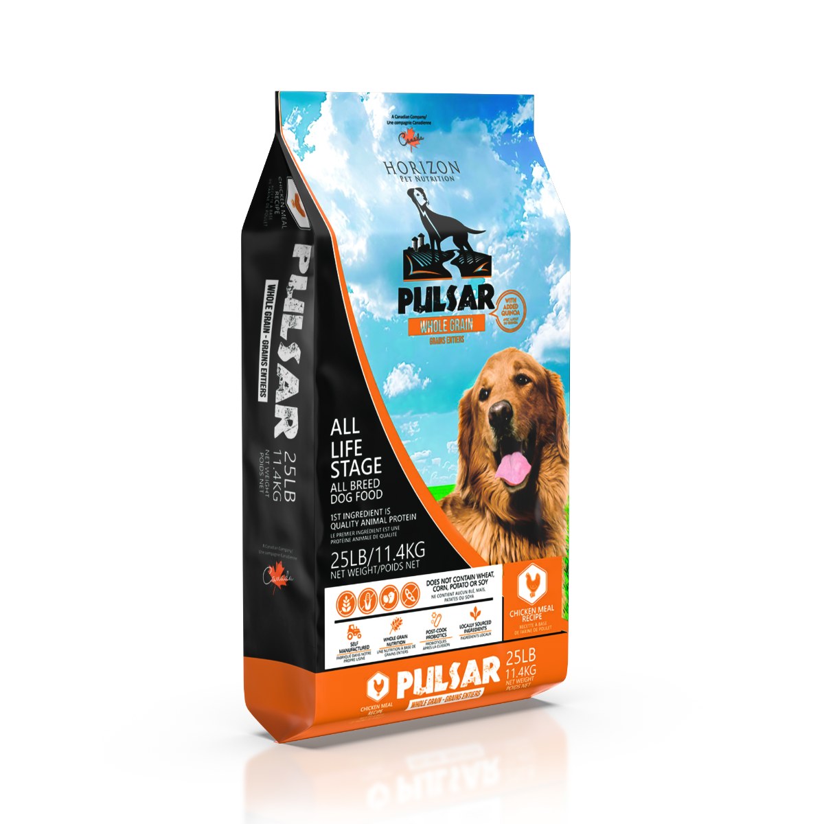 Grains entiers Pulsar - nourriture sèche pour chien