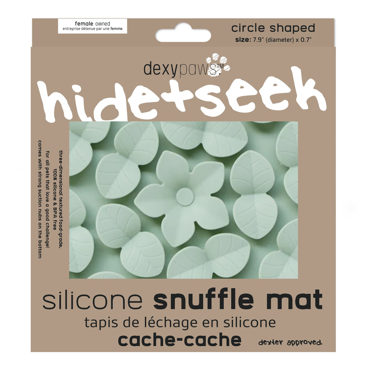 Tapis de léchage en silicone cache-cache